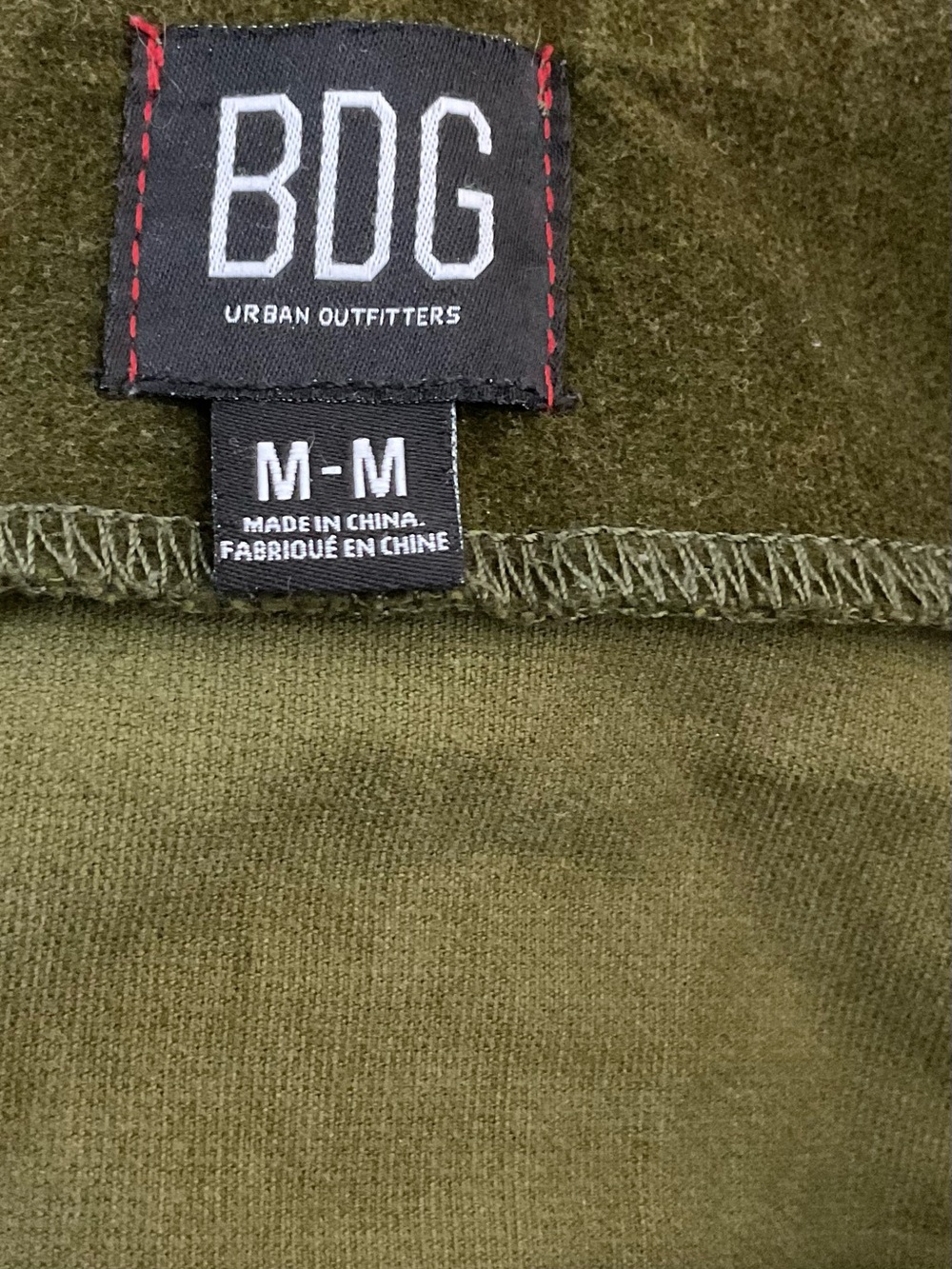 BDG Urban Outfitters Olive Green Button Front Utility Mini Skirt Size Medium - Picture 3 of 6